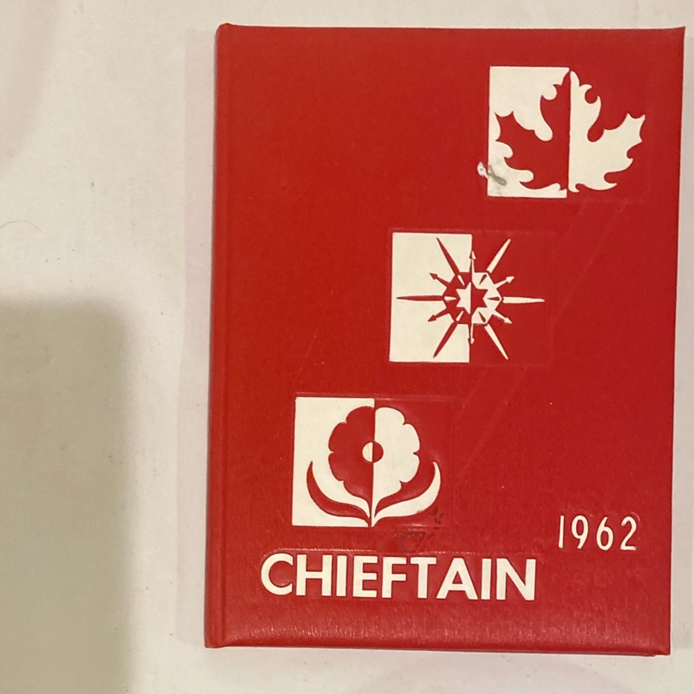 CHIEFTAN 1962 Red Hardcover Yearbook Vintage